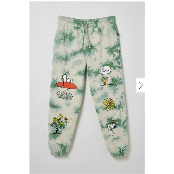 Urban Outfitters Parks Project X Peanuts Tie-Dye Sweatpants Medium